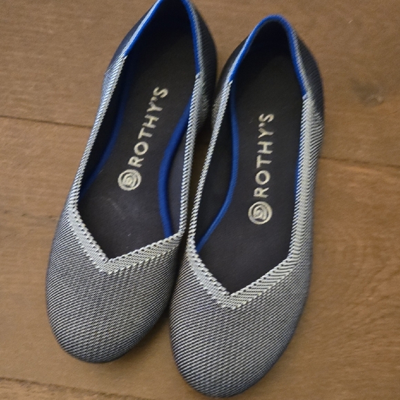 Rothy's Women's Black and Blue Flats - Picture 11 of 11